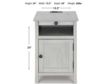 Ashley Treytown White Chairside Table small image number 13