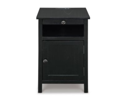 Ashley Treytown Black Chairside Table