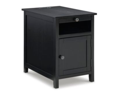 Ashley Treytown Black Chairside Table