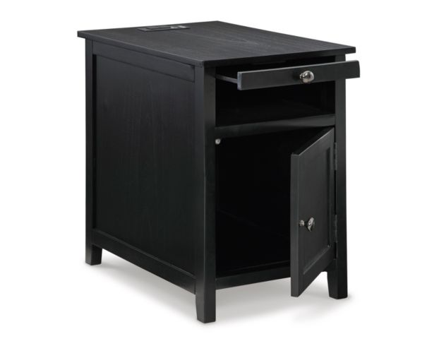 Ashley Treytown Black Chairside Table large image number 3