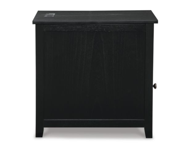 Ashley Treytown Black Chairside Table large image number 4