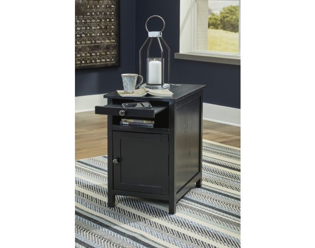 Ashley Treytown Black Chairside Table large image number 7