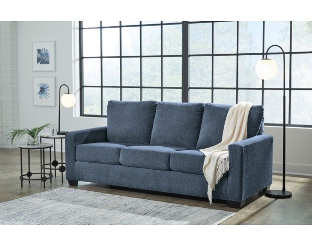 Ashley Rannis Navy Queen Sleeper Sofa large image number 6