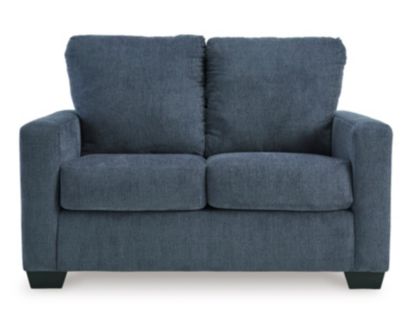 Ashley Rannis Navy Twin Sleeper Loveseat