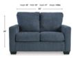 Ashley Rannis Navy Twin Sleeper Loveseat small image number 9