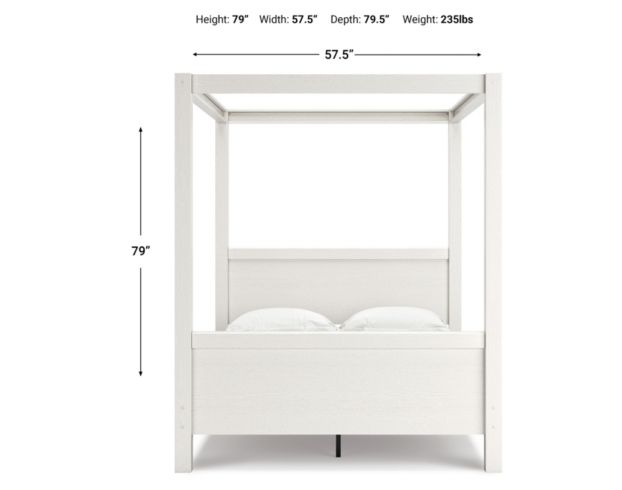 Ashley Aprilyn Full Canopy Bed large image number 8