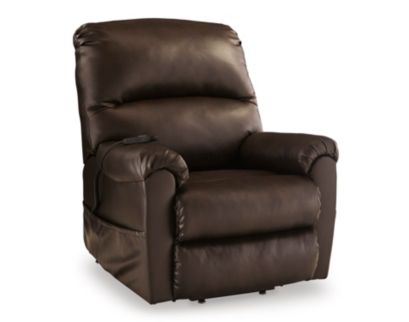 Ashley Shadowboxer Chocolate Power Lift Recliner