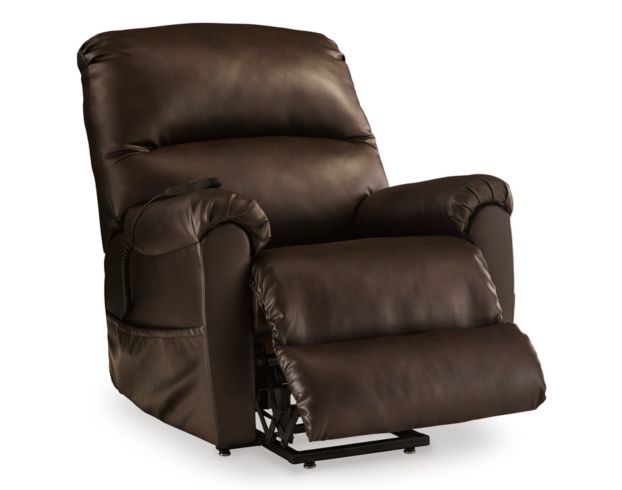 Ashley Shadowboxer Chocolate Power Lift Recliner large image number 3