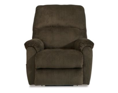 Ashley Shadowboxer Chocolate Fabric Power Lift Recliner