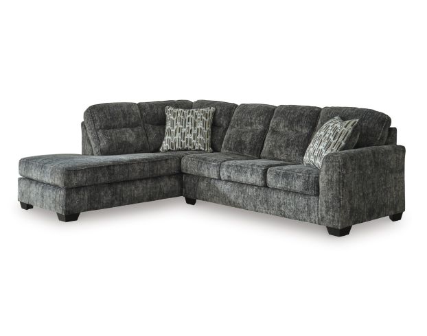 Ashley Lonoke Gunmetal 2-Piece Sectional with Left Chaise large image number 1