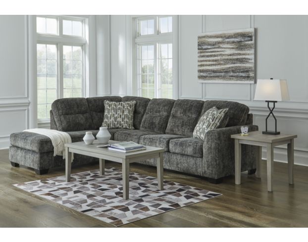 Ashley Lonoke Gunmetal 2-Piece Sectional with Left Chaise large image number 2