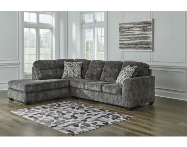 Ashley Lonoke Gunmetal 2-Piece Sectional with Left Chaise large image number 3