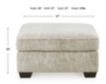 Ashley Lonoke Parchment Oversized Ottoman small image number 5