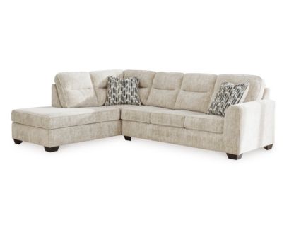 Ashley Lonoke Parchment 2-Piece Sectional w/ Left Chaise