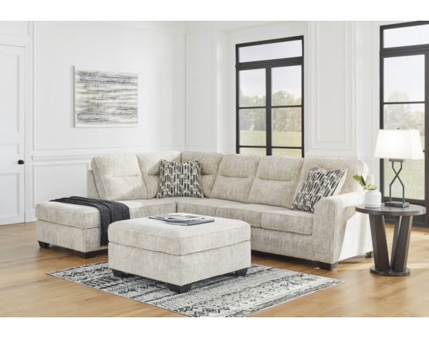 Ashley Lonoke Parchment 2-Piece Sectional w/ Left Chaise large image number 2