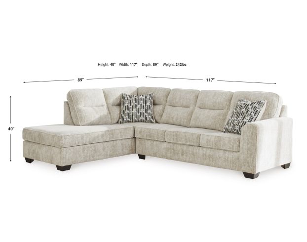 Ashley Lonoke Parchment 2-Piece Sectional w/ Left Chaise large image number 6