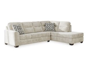 Ashley Lonoke Parchment 2-Piece Sectional w/ Right Chaise