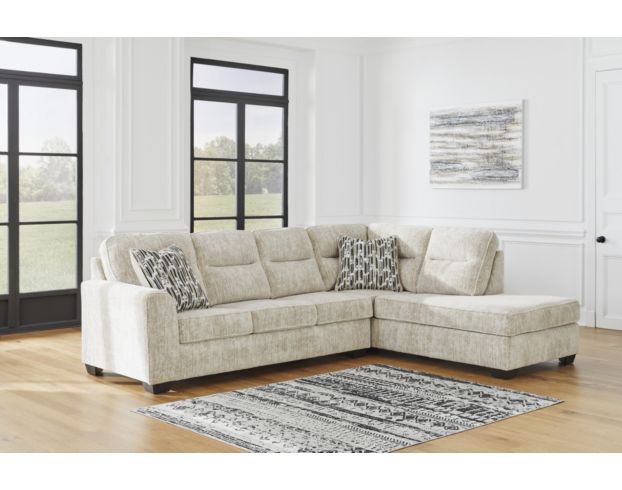 Ashley Lonoke Parchment 2-Piece Sectional w/ Right Chaise large image number 4