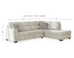 Ashley Lonoke Parchment 2-Piece Sectional w/ Right Chaise small image number 8
