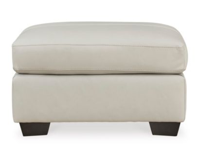 Ashley Belziani Coconut Leather Ottoman