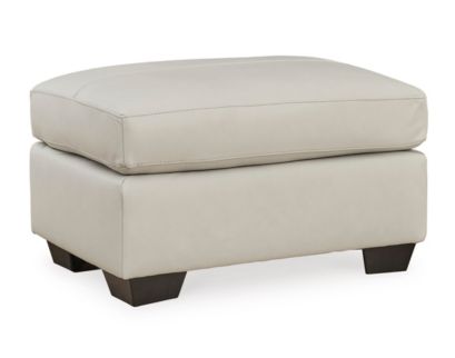 Ashley Belziani Coconut Leather Ottoman