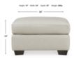 Ashley Belziani Coconut Leather Ottoman small image number 6