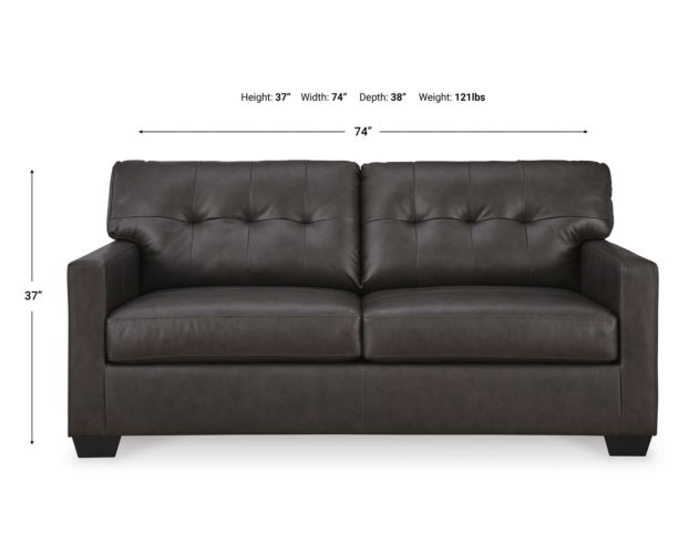Ashley Belziani Storm Leather Sofa large image number 8
