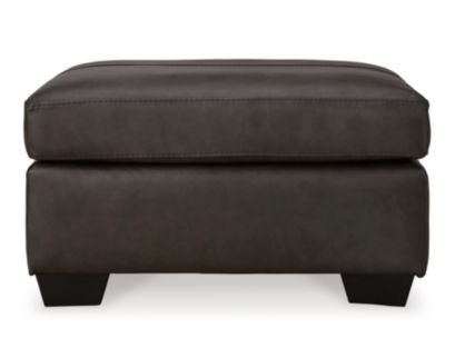 Ashley Belziani Storm Leather Ottoman