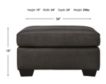 Ashley Belziani Storm Leather Ottoman small image number 6