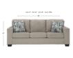 Ashley Deltona Parchment Queen Sleeper Sofa small image number 7