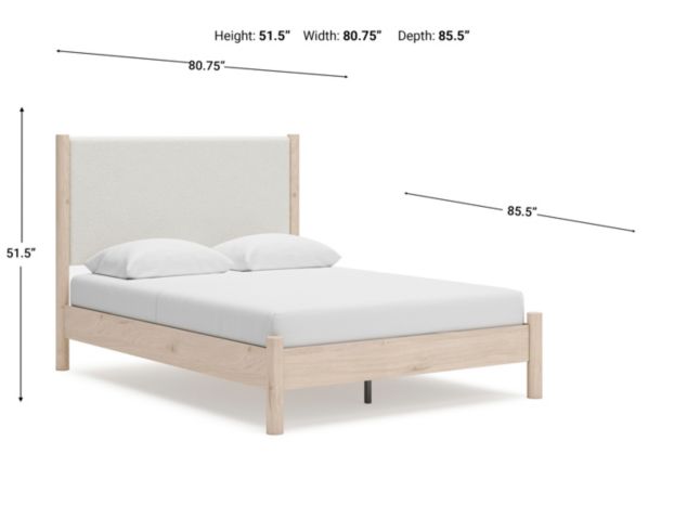 Ashley Cadmori Natural King Bed large image number 8