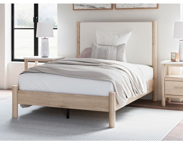 Ashley Cadmori Natural Beige Full Bed large image number 8