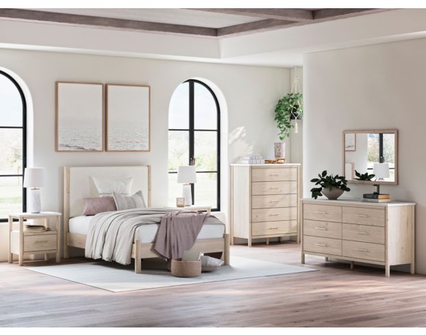 Ashley Cadmori Natural Beige Full Bed large image number 10