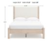 Ashley Cadmori Natural Beige Full Bed small image number 11