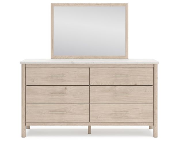 Ashley Cadmori Natural Beige Dresser & Mirror large image number 1