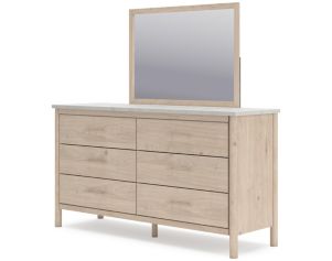 Ashley Cadmori Natural Beige Dresser & Mirror