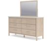 Ashley Cadmori Natural Beige Dresser & Mirror small image number 2