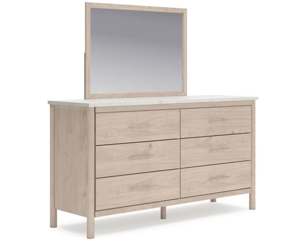 Ashley Cadmori Natural Beige Dresser & Mirror large image number 5