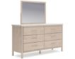 Ashley Cadmori Natural Beige Dresser & Mirror small image number 5