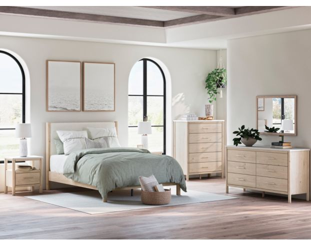 Ashley Cadmori Natural 4-Piece Queen Bedroom Set large image number 1