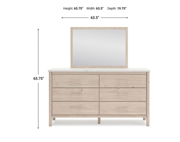 Ashley Cadmori Natural 4-Piece Queen Bedroom Set large image number 24