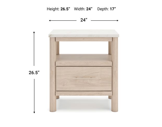 Ashley Cadmori Natural 4-Piece King Bedroom Set large image number 25