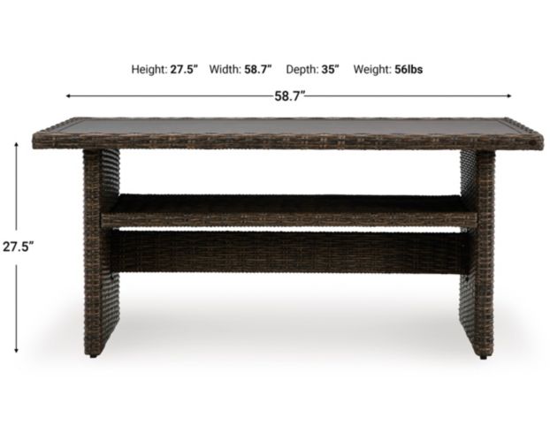 Ashley Brook Ranch Outdoor Dining Table large image number 8