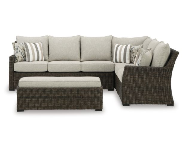 Ashley Brook Ranch Outdoor Sectional with Bench large image number 1
