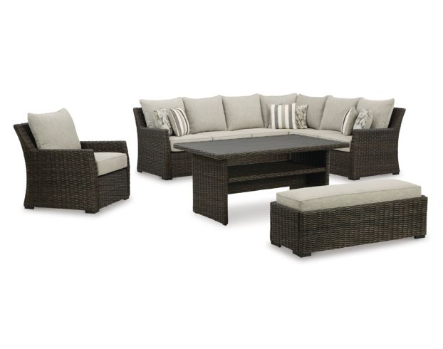 Ashley Brook Ranch 4-Piece Outdoor Patio Set large image number 1