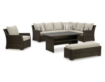 Ashley Brook Ranch 4-Piece Outdoor Patio Set