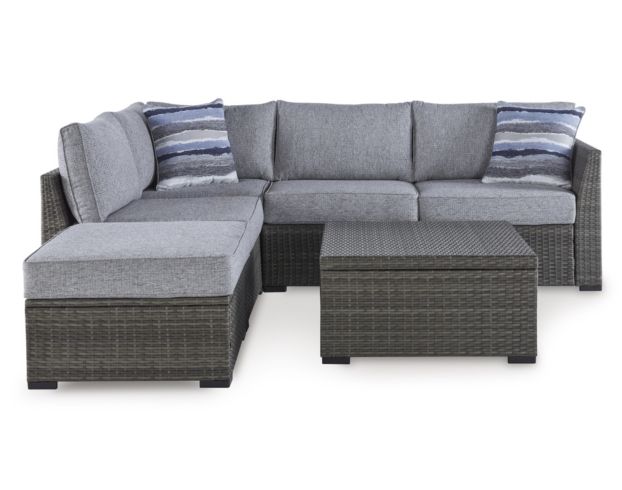 Ashley Petal Road Outdoor Sectional, Ottoman, & Table (Set of 4) large image number 1
