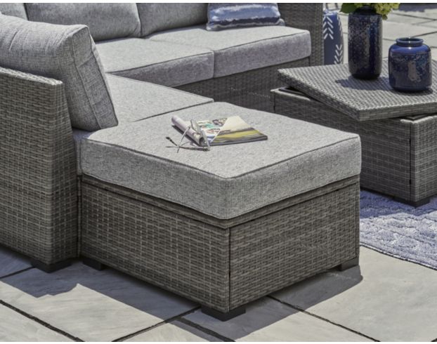 Ashley Petal Road Outdoor Sectional, Ottoman, & Table (Set of 4) large image number 7