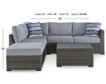 Ashley Petal Road Outdoor Sectional, Ottoman, & Table (Set of 4) small image number 11