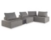 Ashley Bree Zee 5-Piece Outdoor Modular Sectional with End Table small image number 1